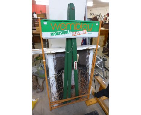 A vintage Slazenger tennis target stand and another stand