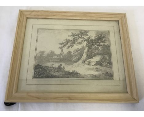 George Morland framed and glazed lithograph.