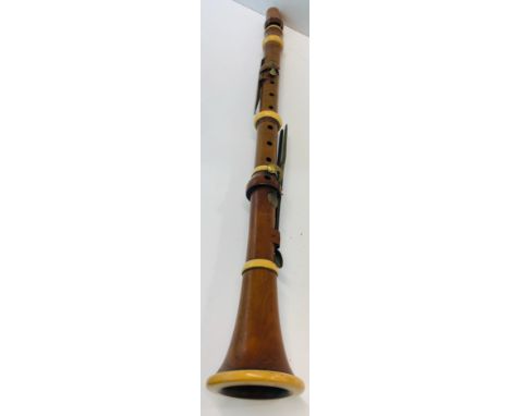 19th Century boxed wood clarinet named J.Pronse London Hannaly street 