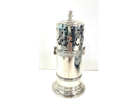 Silver light house sugar sifter London silver hallmarks weight 210g 