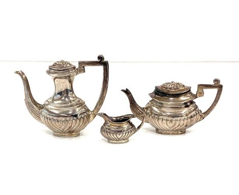 Miniature silver 3 piece tea service full Birmingham silver hallmarks please see images for details 