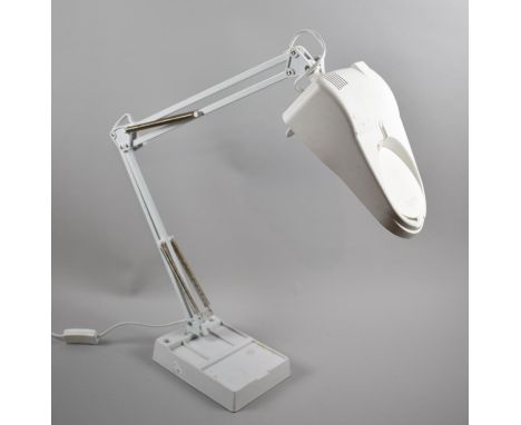 A Modern Anglepoise Modelers/Watchmakers Magnifying Lamp 