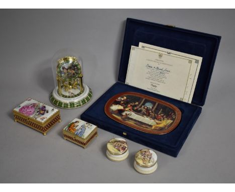 A Boxed Limited Edition 'The Last Supper' Porcelain Plate 8912/29,900, Retailed by the Bradford Exchange together with a Porc