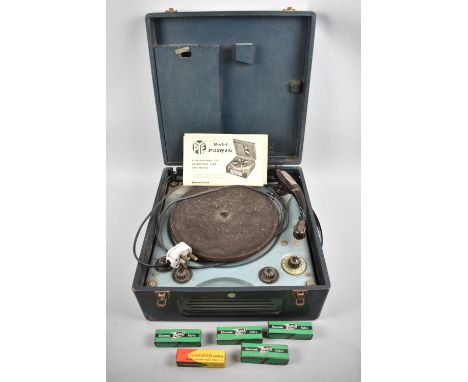 A Vintage Pye Record Player, Model P32QTG with Vintage Valves Etc 