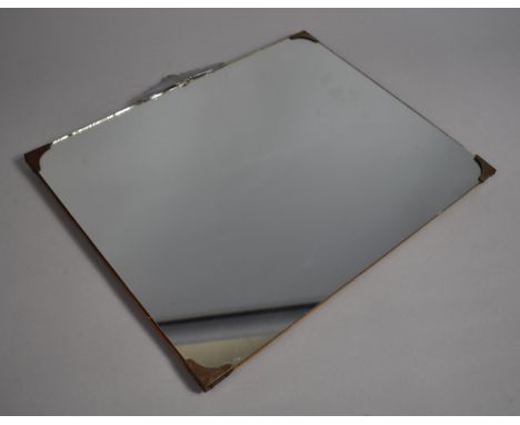 A Vintage Rectangular Wall Mirror, 46cms Wide 