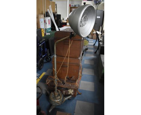 A Vintage Medical Lamp, The Prescription Model 7 by Hanovia Lamps on Tripod Trolley 