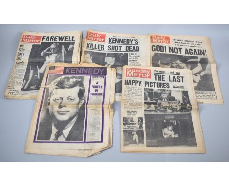 A Collection of Vintage Newspapers, 1960s, President Kennedy Assassination 