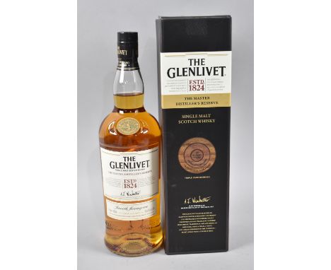 A Single Litre Bottle, The Glenlivet Single Malt Scotch Whisky, The Master Distiller's Reserve 