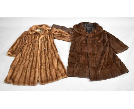 Two Vintage Ladies Fur Coats 