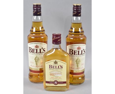 Two 70cms Bottles of Bells Blended Scotch Whisky and a 35cl Bottle 