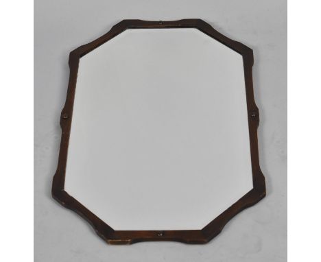 A Vintage Mahogany Framed Bevel Edged Wall Mirror, 67x42cm Overall 