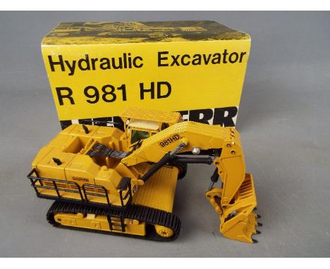 CEF - A boxed CEF (France) 1:50 scale diecast Liebherr R981 HD Hydraulic Excavator. Model appears to be in Near Mint conditio