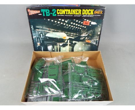 Thunderbirds - a Thunderbirds TB-2 Container Dock plastic model kit by Imex Model Co, model No. 1207, 1:350 scale, contents i