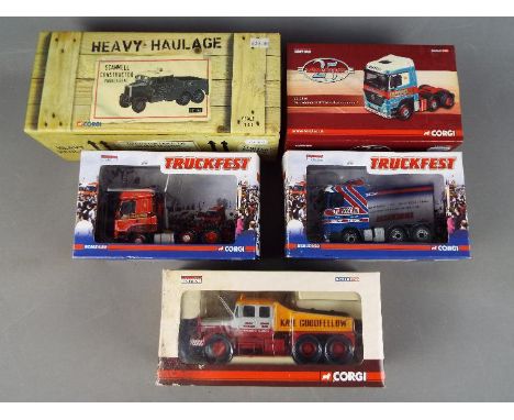 Corgi, Corgi Heavy Haulage - Five boxed Limited Edition diecast commercial vehicles in 1:50 scale from Corgi. Lot includes Co