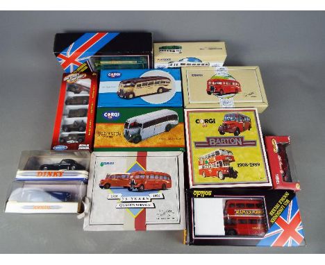Corgi, Solido, Matchbox Dinky - 12 boxed diecast model vehicles. Lot includes Solido Double Decker London Bus; Corgi #97187 A