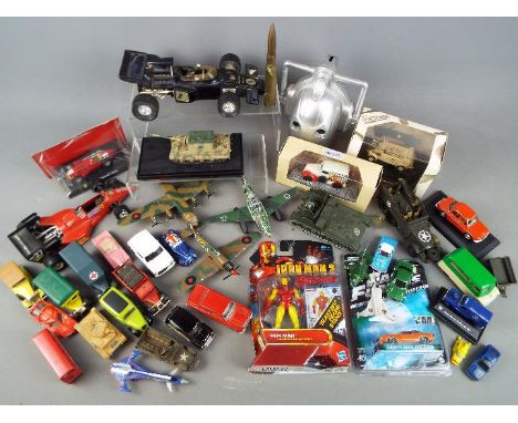 Lucky Toys, Hasbro, Solido, Corgi, Others - A group of mainly unboxed diecast, plastic model vehicles and toys. Lot includes 