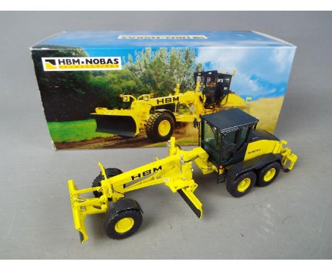 NZG - A boxed diecast 1:50 scale NZG #638 HBM-Nobas BG 190 TA-3 Motor Grader. The model appears to be in Mint condition and i