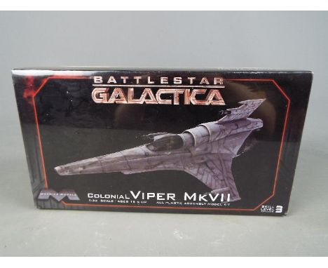 Battlestar Galactica - a Colonial Viper MkVII all plastic assembly model kit, 1:32 scale model kit, skill level 3 by Moebius 