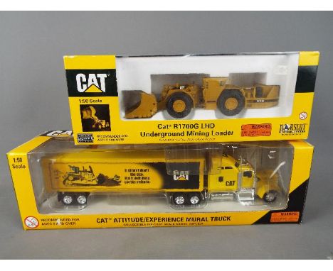 Norscot - Two boxed diecast 1:50 scale vehicles by Norscot. Lot consists of #55140 Caterpillar R1700G LHD Underground Mining 