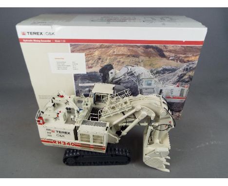 Brami - A boxed and highly sought after 1:50 scale diecast Brami #25008 Terex O&amp;K RH340 Mining Excavator. This impressive