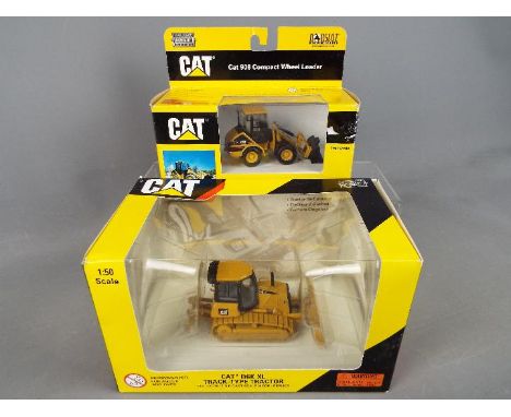 Norscot - Two boxed 1:50 scale diecast Norscot Construction vehicles. Lot includes #55192 Caterpillar D6K XL Track-Type Tract