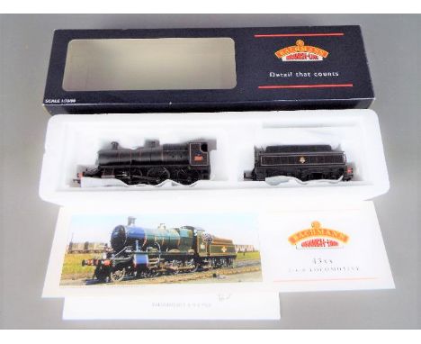 Bachmann - A boxed Bachmann #31-828 43xx Mogul Class 2-6-0 Steam Locomotive and Tender Op.No.5370 in BR Black livery. The mod