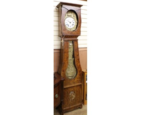 A French longcase clock H.238cm