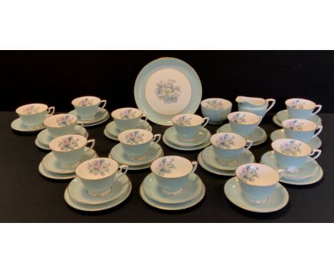 A Royal Worcester Woodland  pattern tea service for twelve with sml qty spares. 