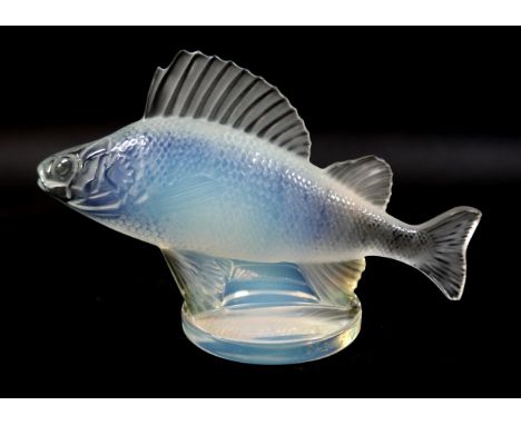A Lalique France "Perche" fish paperweight 16cm long 