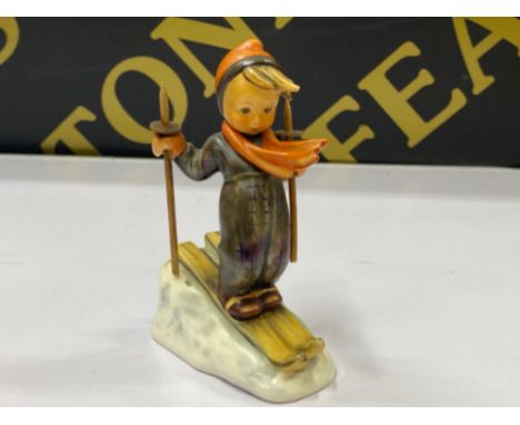 West German Hummel figure “little skier” by Goebel 