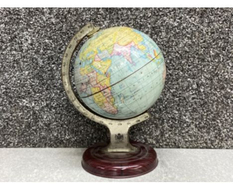 Chad Valley revolving tin globe 