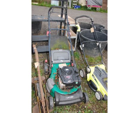 A Qualcast propelled lawn mower 150 cc engine overhead valve 'Briggs & Stratton' (turns). 