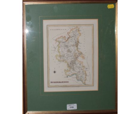 After R. Creighton for Lewis Topographical Dictionary Maps of Oxfordshire and Buckinghamshire, 23cm x 17cm, hand coloured eng
