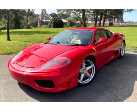 2002 FERRARI 360 MODENA F1  Registration Number: F1 ALD Chassis Number: ZFFYR51C000130696 Recorded Mileage: 44,000 miles  - F