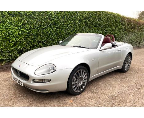 2002 MASERATI CAMBIOCORSA SPYDER  Registration Number: YG02BZD Chassis Number: ZAMBB18C000005658 Recorded Mileage: c.43,000 m