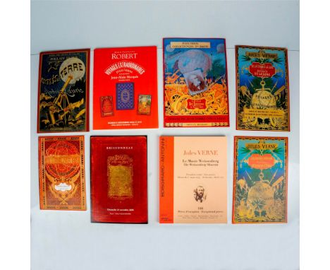 Lot of eight Jules Verne French auction catalogs that include:&nbsp;Jules Verne, Le Musee Weissenberg, premiere vente, 2017; 