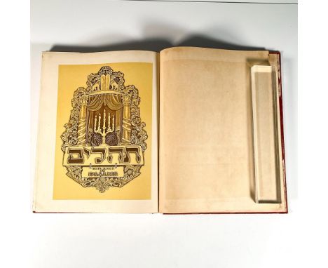 Saul Raskin illustrated book of psalms from 1942 written in Hebrew with English translation. Book also contains full page ill