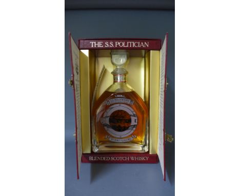The S.S. Politician Blended Scotch whisky - Whisky Galore - numbered decanter 
Condition report:  In presentation box  x 2