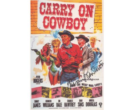 Brian Rawlinson Carry on actor signed Carry on Cowboy postcard. Good condition. All autographs come with a Certificate of Aut
