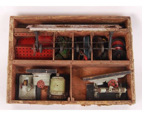 A quantity of original Britains plastic &amp; lead figures to include; medieval knights &amp; horse, bands men. Also along wi