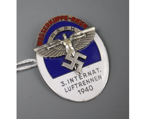 An NSFK enamel badge
