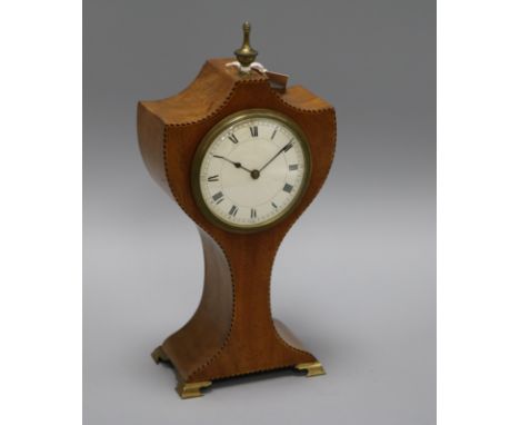 An Edwardian mantel timepiece height 28.5cm