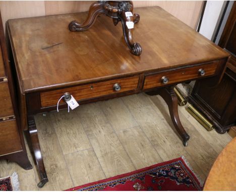 A Regency mahogany sofa table W.103cm