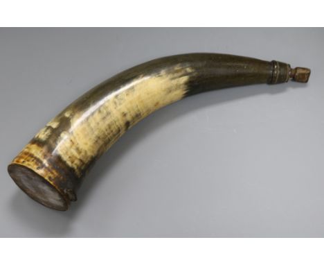 A Victorian horn flask