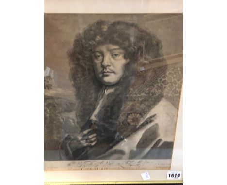 THREE ANTIQUE PORTRAIT PRINTS. SIR PETER LELY. 35 x 27cms. SIR JOSHUA REYNOLDS. 46.5 x 34cms AND PINCHBECK. 35 x 25cms (3)FRO
