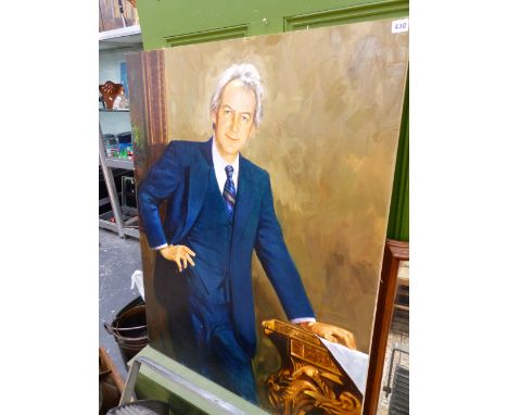 AN OIL ON BOARD PORTRAIT, SIGNED FERNADOS. 