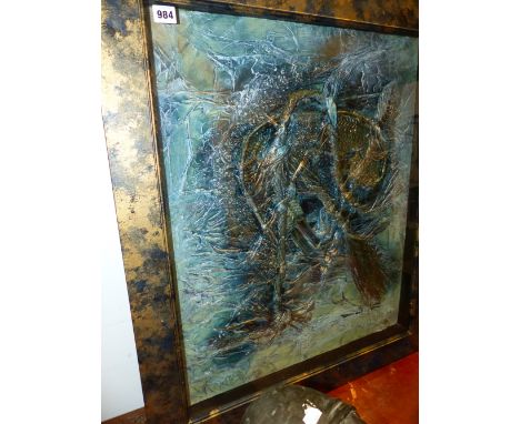 A LARGE IMPASTO WALL PANEL.