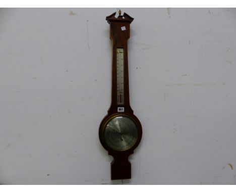 &nbsp;A VINTAGE ROSEWOOD WALL BAROMETER.FROM THE ESTATE OF PHILIP ASTLEY-JONES