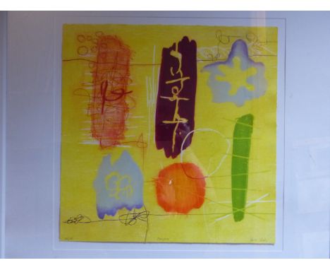 HEIDI VONS? (CONTEMPORARY) ARR. MARIPOSA, SIGNED LIMITED EDITION COLOUR PRINT, 49 x 49cms. TOGETHER WITH ANOTHER PENCIL SIGNE