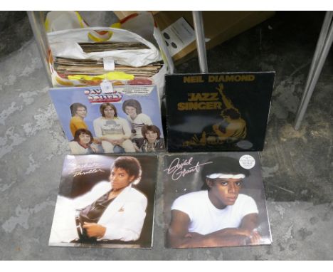 Collection of vinyl LP's - Michael Jackson, Bay City Rollers, Bee Gees, Neil Diamond etc